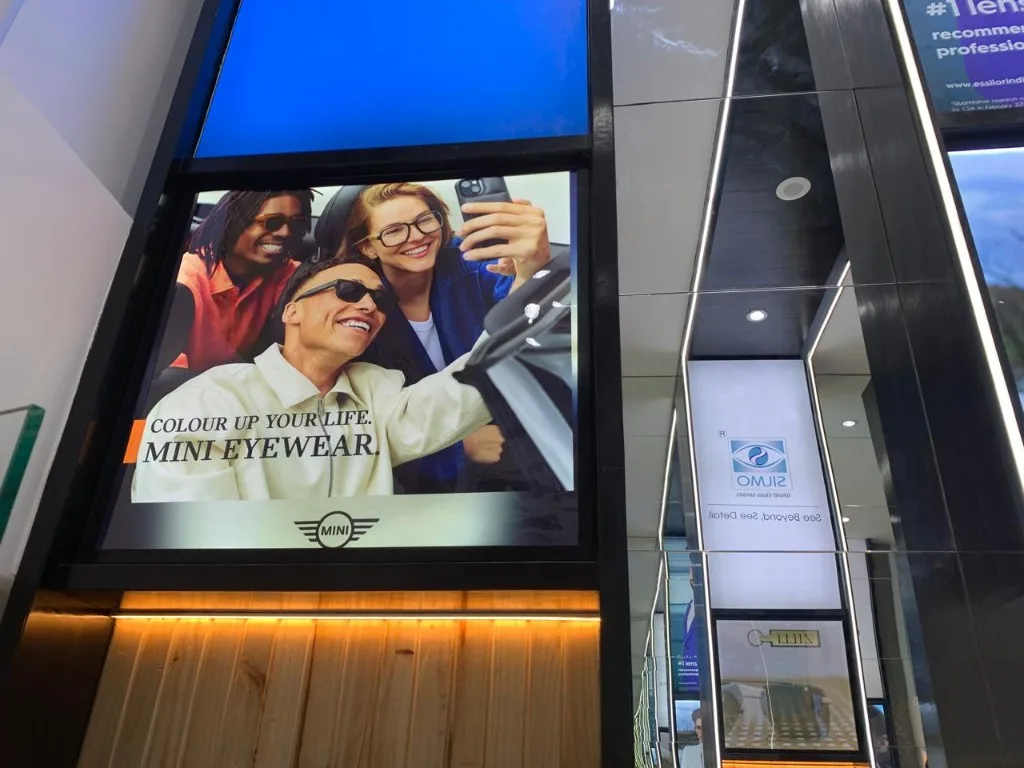 Clip-On Installation 3, Clip-On LED Frames installed for a retail client in Pune