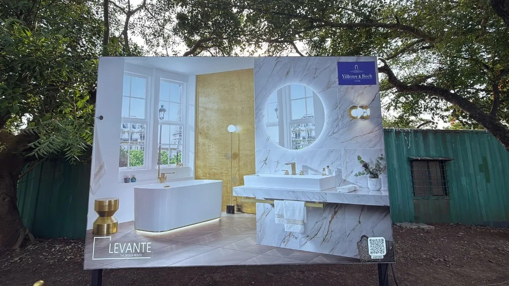 Levante Bathroom Showroom, Fabric Light Boxes installed for a retail client in Pune