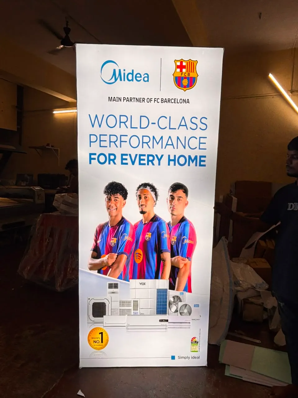 Midea Retail Standee, Standees installed for a retail client in Pune
