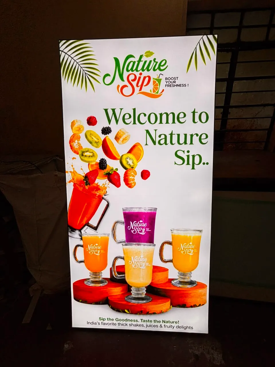 Nature Sip Promotional Standee, Standees installed for a food & beverage client in Pune