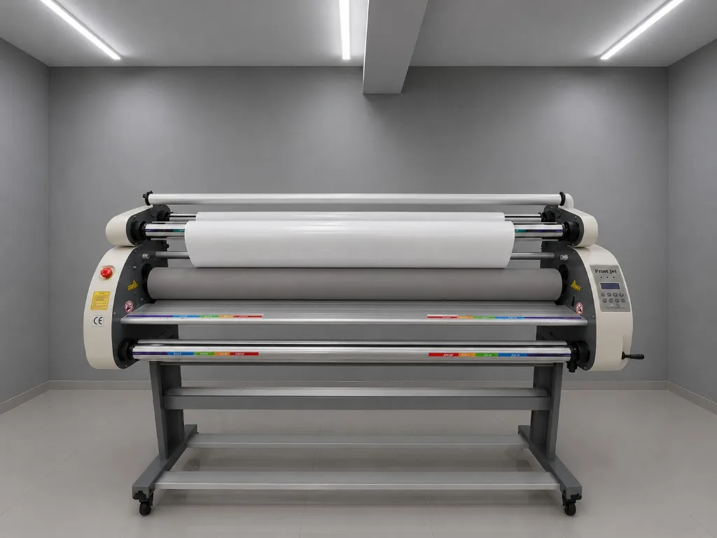 Laminator in the Advertising Modules Company workshop, Gultekadi Pune
